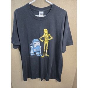 Discontinued Jay and Silent Bob R2D2 C3PO starwars Star Wars T Shirt Kevin Smith
